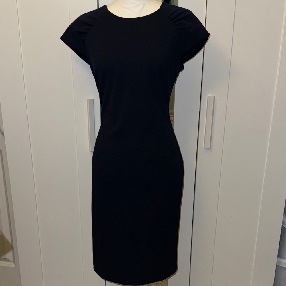 Calvin Klein navy blue Midi Dress